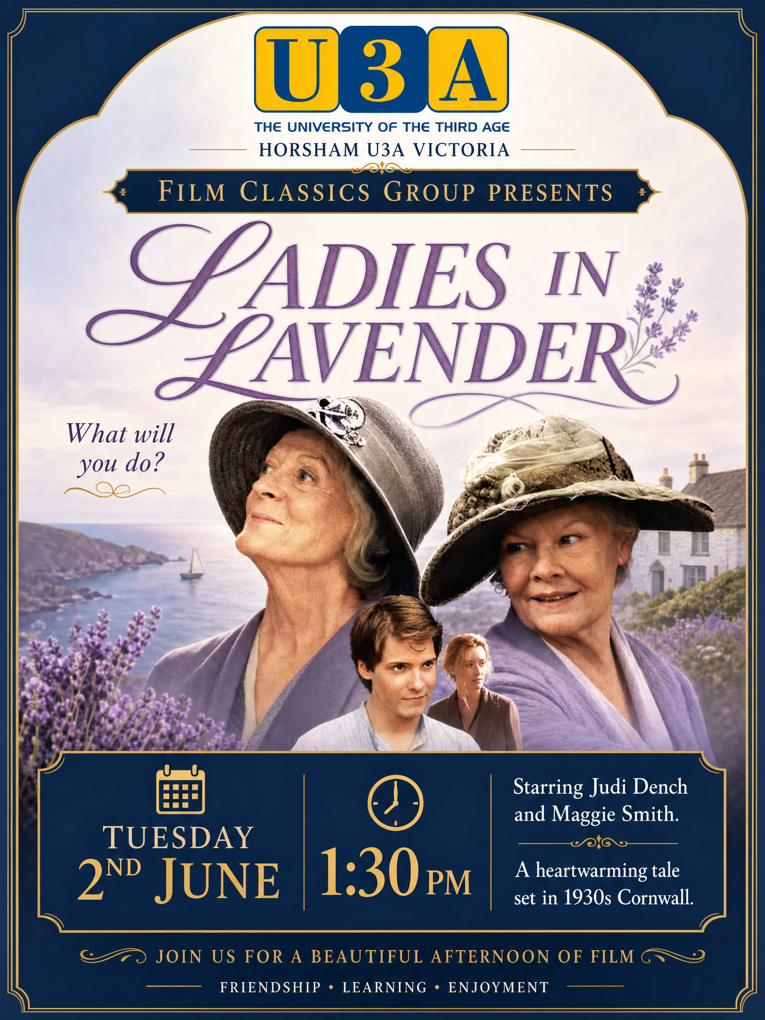 Ladies in Lavender Film Screening Flyer