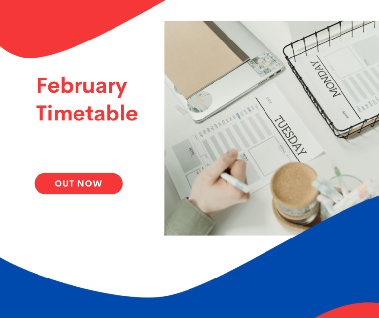 February Timetable
