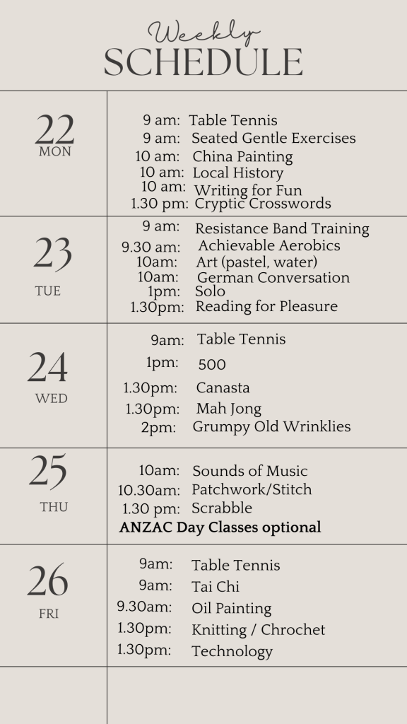 _u3a weekly schedule april 22 2024 (1)