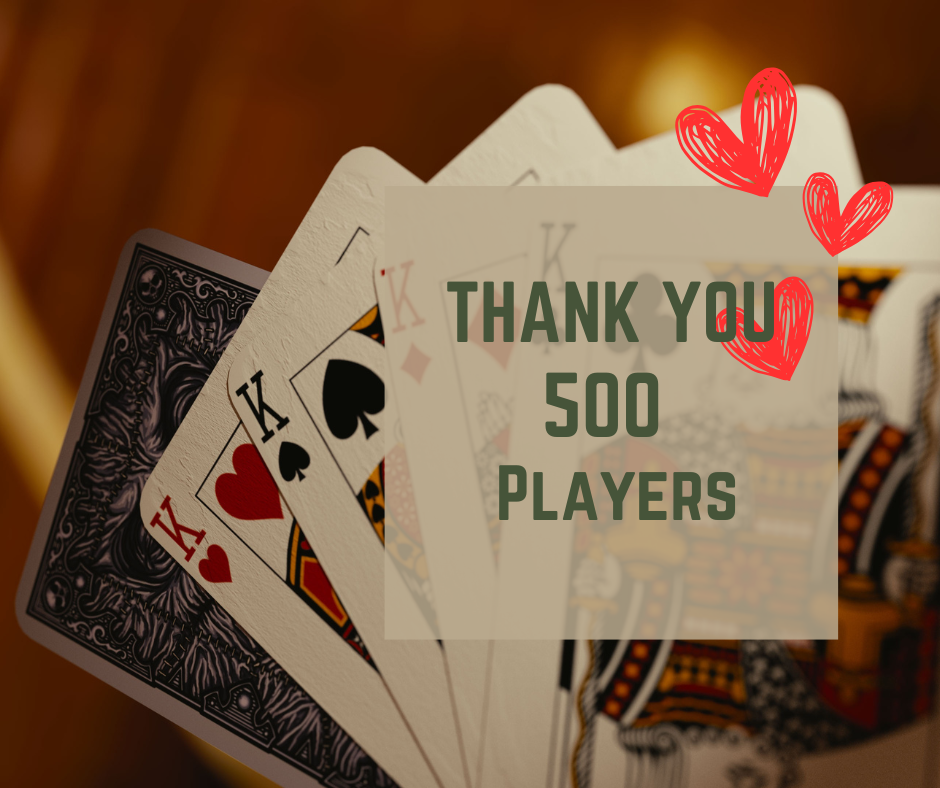 500 tournament thaank you