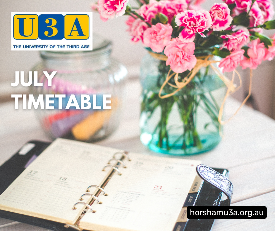 July Timetable