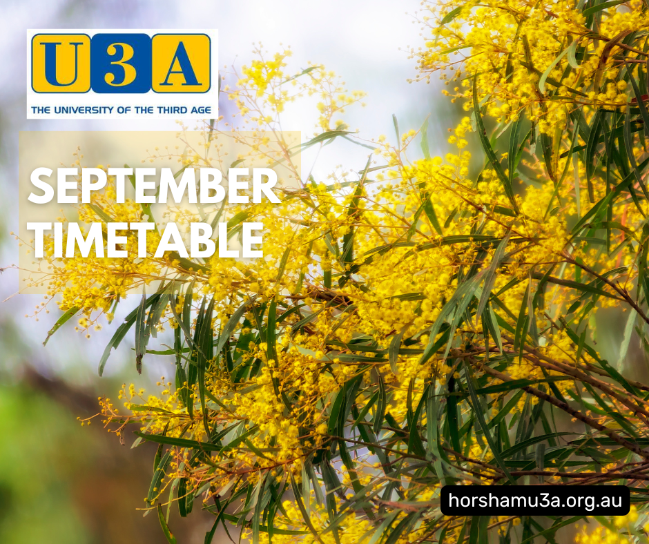 September Timetable