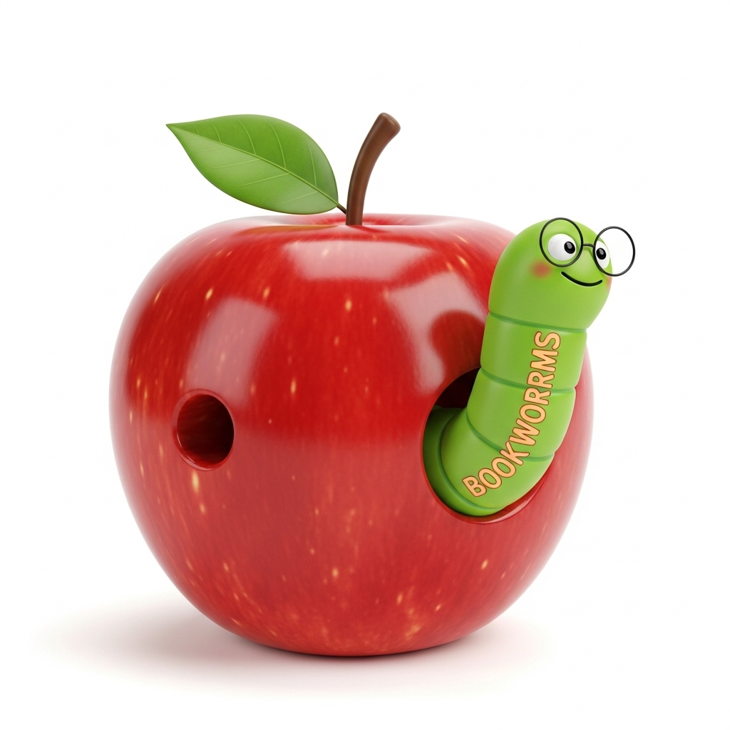 Bookworms Apple Logo