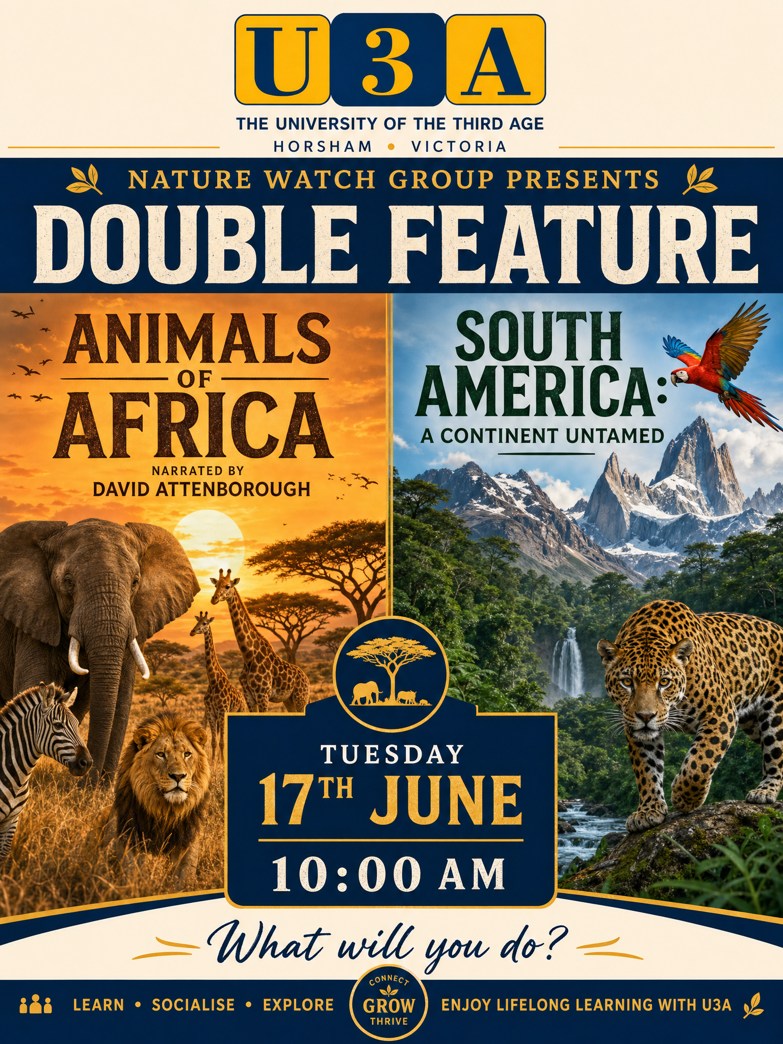 Nature Watch Double Feature Flyer