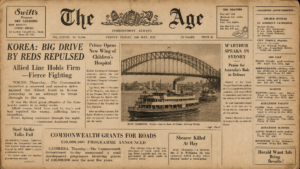 1950s The Age Newspaper Featured Image