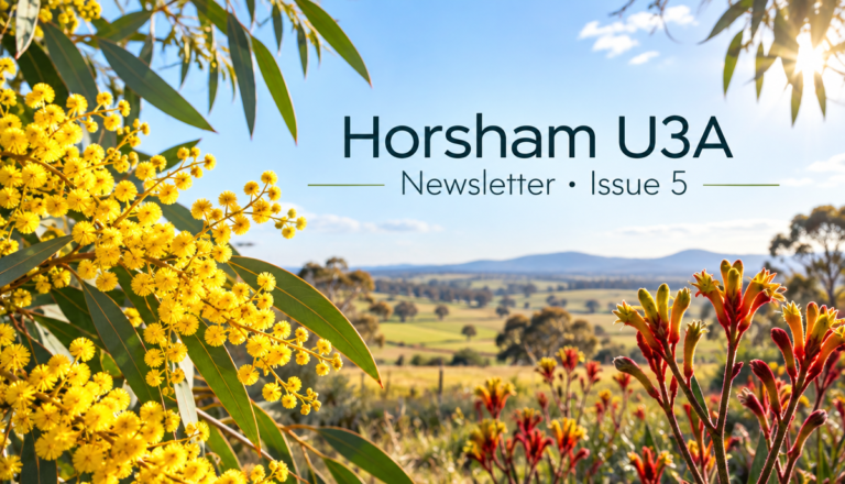 Horsham U3A Newsletter Issue #5 is Out Now (October to December 2026)